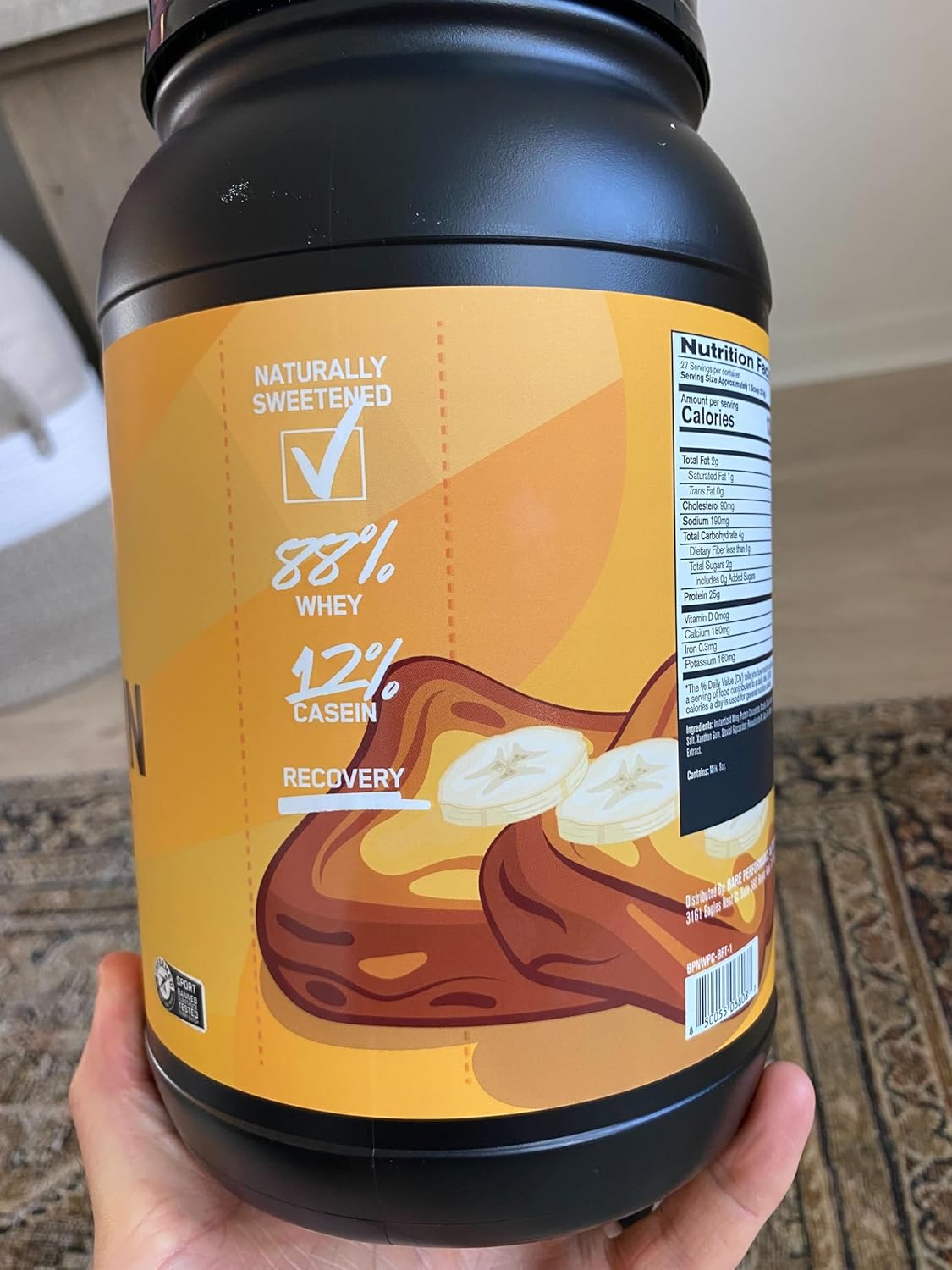 BPN Whey Protein Powder with Native Micellar Casein, Banana French Toast Flavor for Superior Mixability