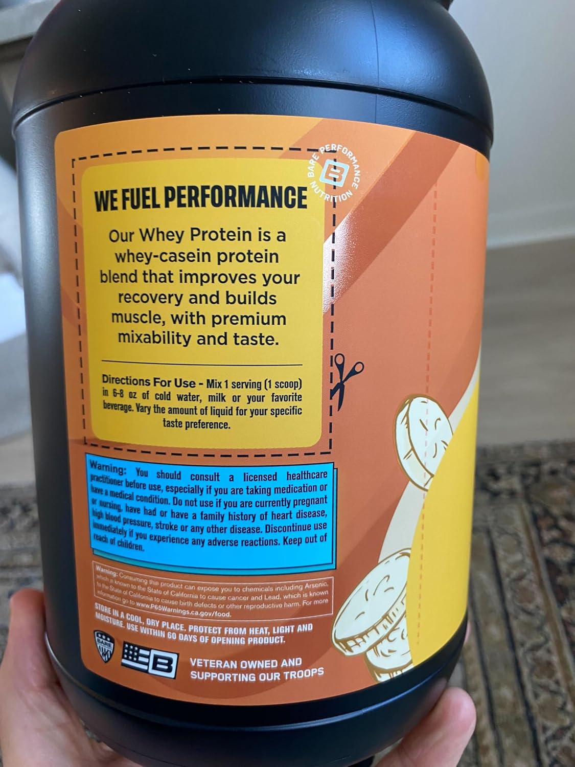 BPN Whey Protein Powder with Native Micellar Casein, Banana French Toast Flavor for Superior Mixability