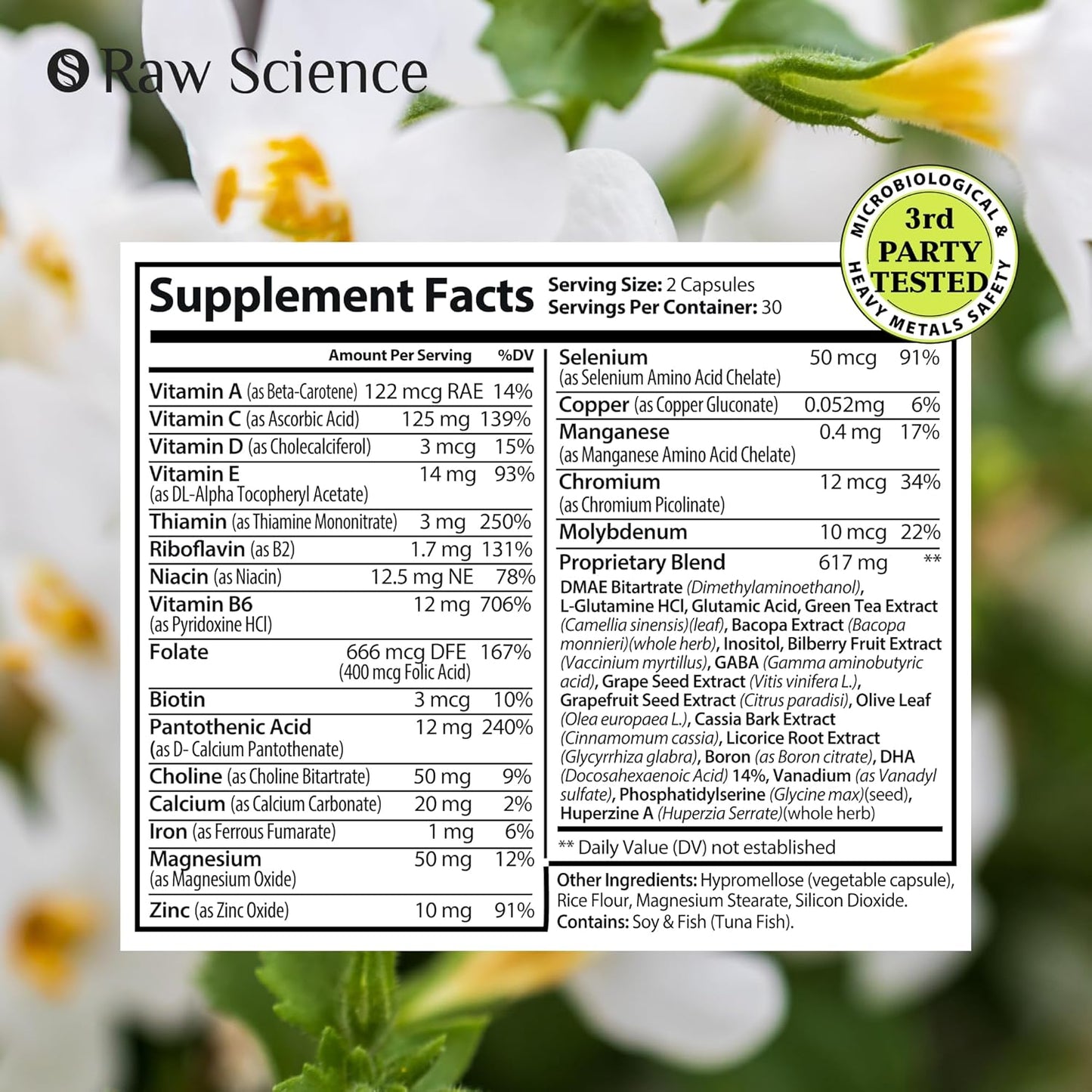 Brain Health Support Nootropic Supplements with Huperzine A & Phosphatidylserine - Memory & Focus Booster with GABA, Choline, DHA - 60 Capsules