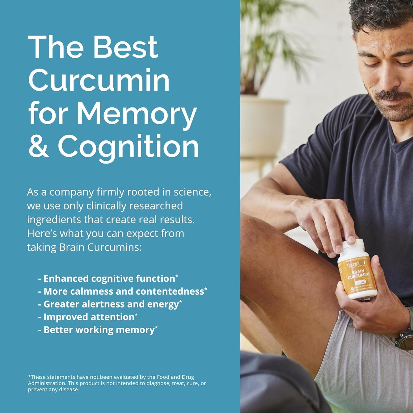 BRAINMD Longvida Curcumin Vegan Capsules - Gluten Free - 30 Servings