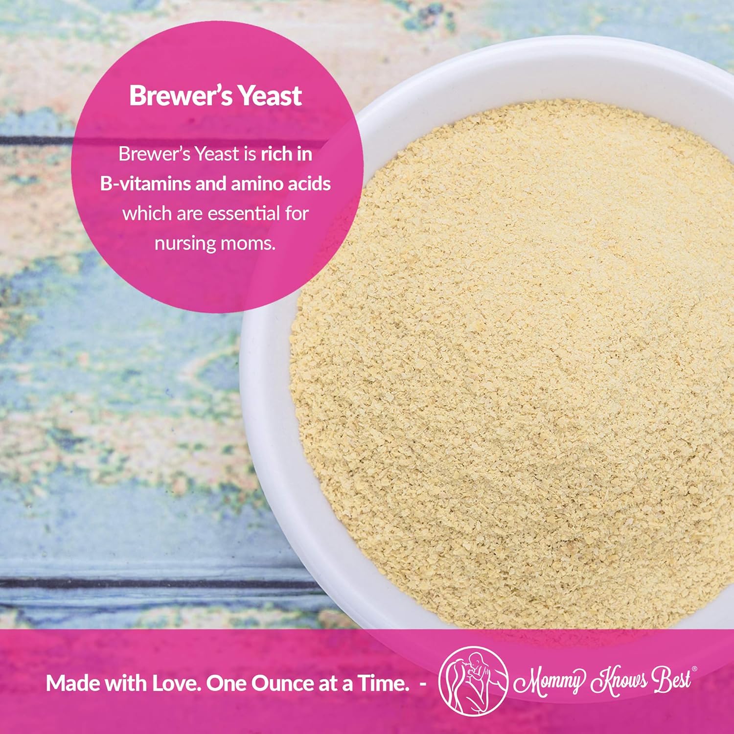 Brewers Yeast Powder for Lactation Cookies - Nutritional Support for Breastfeeding Moms - Boost Breast Milk Production - Easy Baking Solution