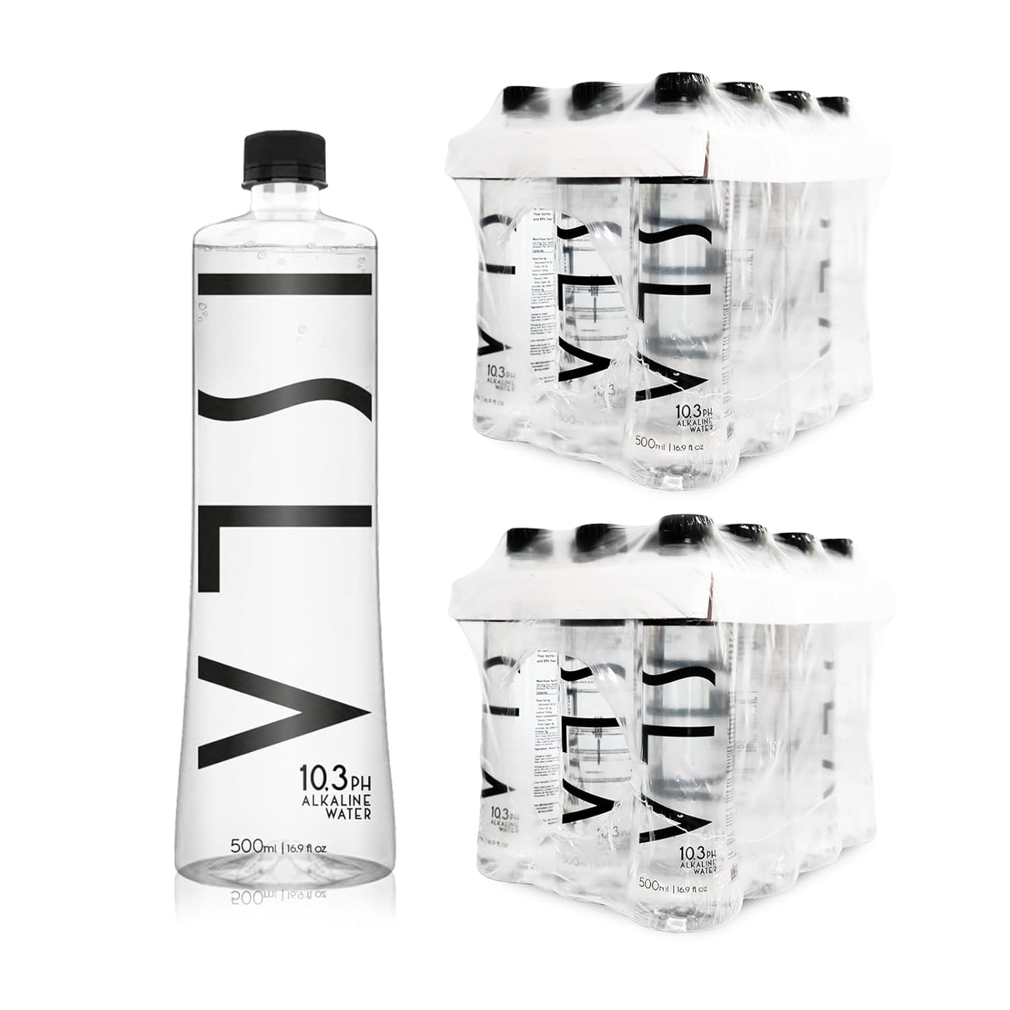 Briggs Alkaline Water 10.3 pH with Rare Minerals, 100% Pure Natural Spring Water - 16.9 oz (500ml) x 24 Pack