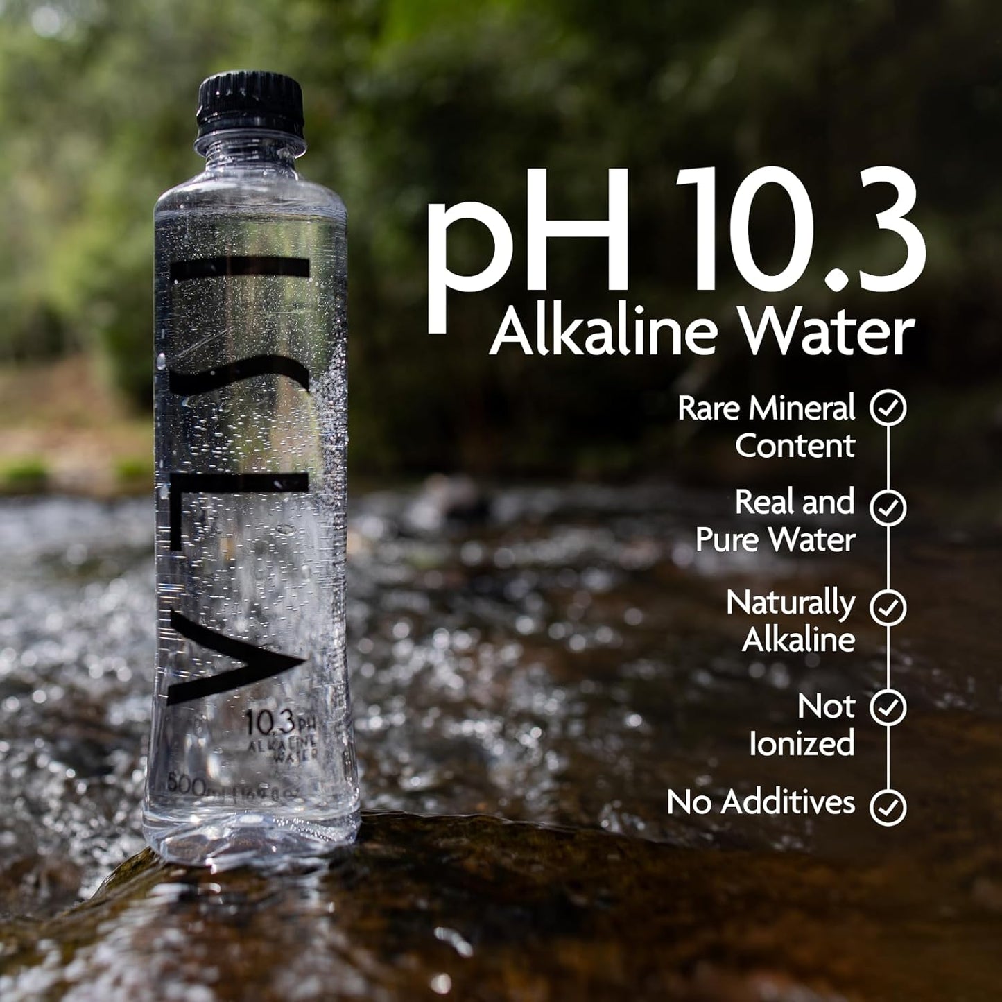 Briggs Alkaline Water 10.3 pH with Rare Minerals, 100% Pure Natural Spring Water - 16.9 oz (500ml) x 24 Pack
