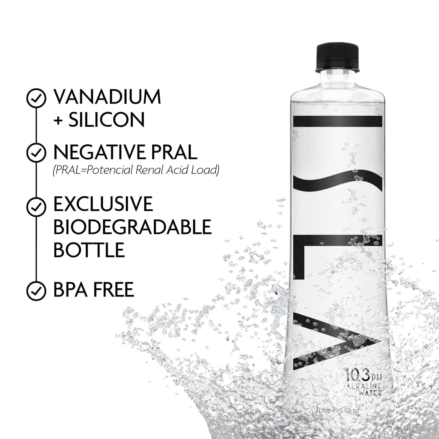 Briggs Alkaline Water 10.3 pH with Rare Minerals, 100% Pure Natural Spring Water - 16.9 oz (500ml) x 24 Pack