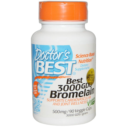 Bromelain Supplement with 3000 GDU - Doctor's Best Formula for Digestive Health