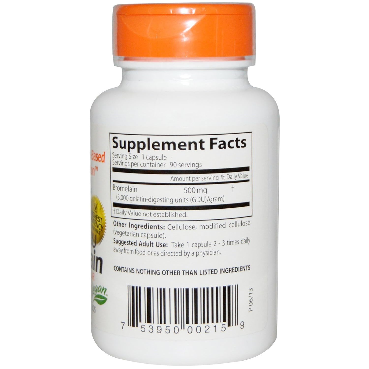 Bromelain Supplement with 3000 GDU - Doctor's Best Formula for Digestive Health