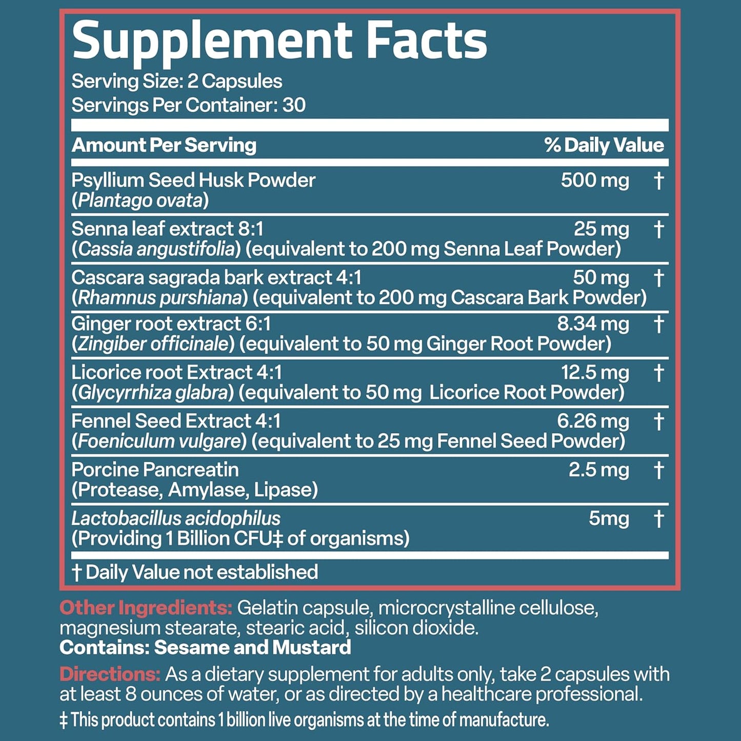 Bronson Advanced Colon Cleanse Premium Detox Formula with Psyllium Husk, Senna Leaf, Cascara Sagrada, Ginger Root, Licorice Root - Non-GMO, 60 Capsules