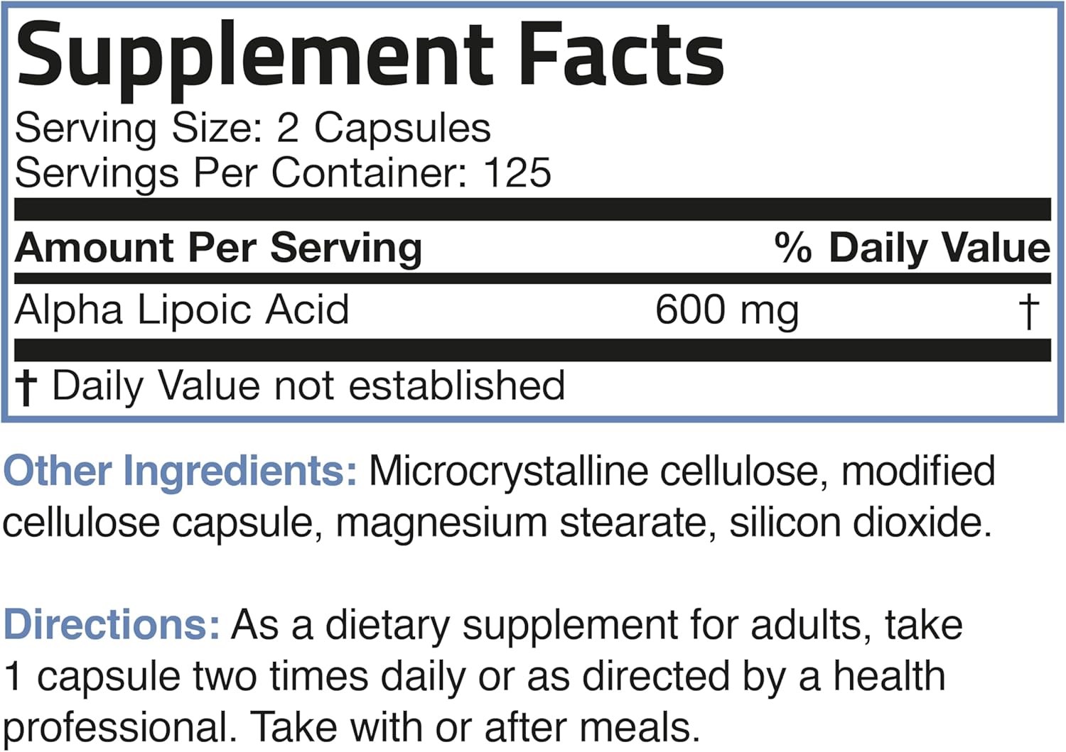 Bronson Alpha Lipoic Acid 600 MG Capsules - Antioxidant Support, Non-GMO, 250 Vegetarian Capsules