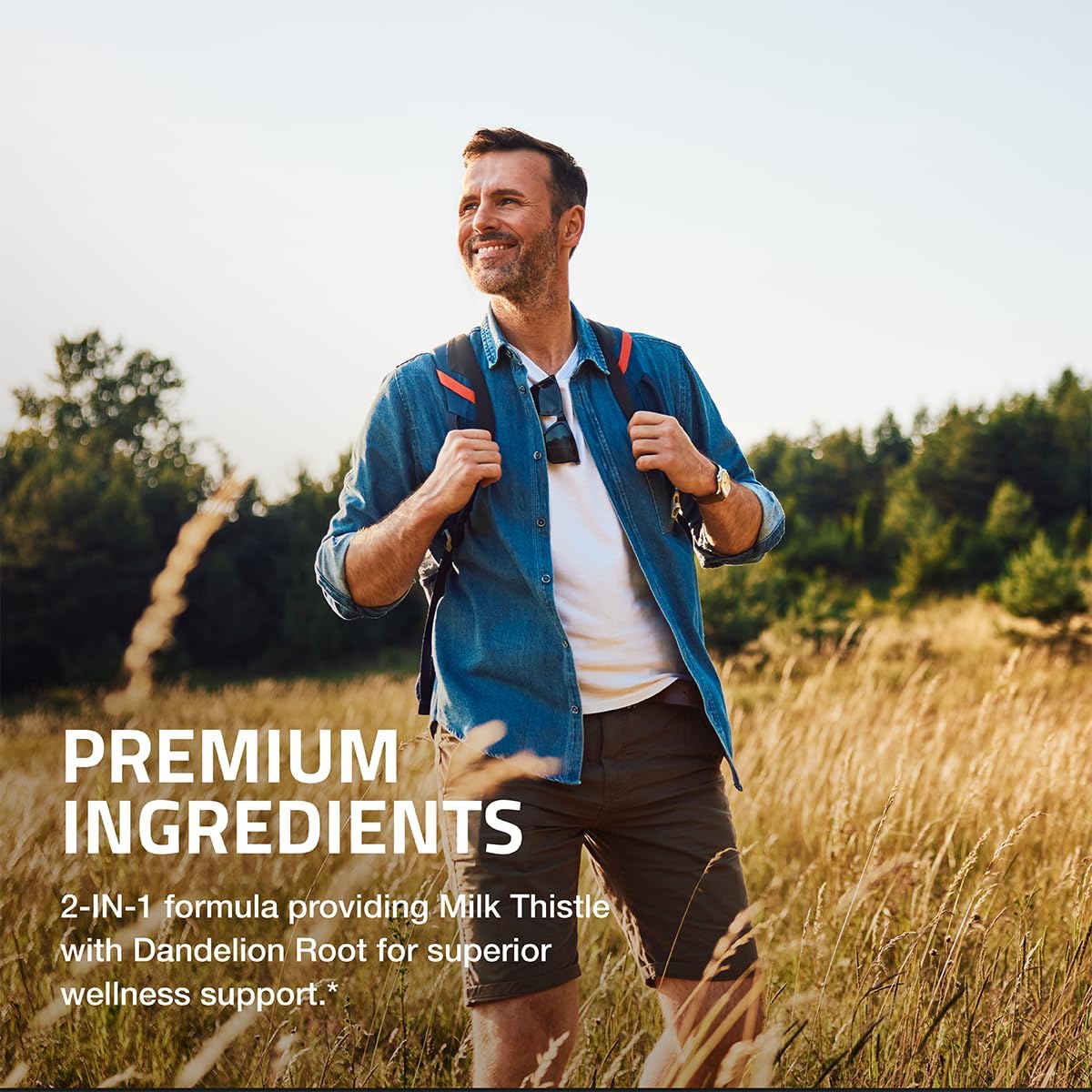 Bronson Liver Health Support Capsules with Milk Thistle, Silymarin, Marianum, and Dandelion Root - Antioxidant and Detox Formula, 90 Count