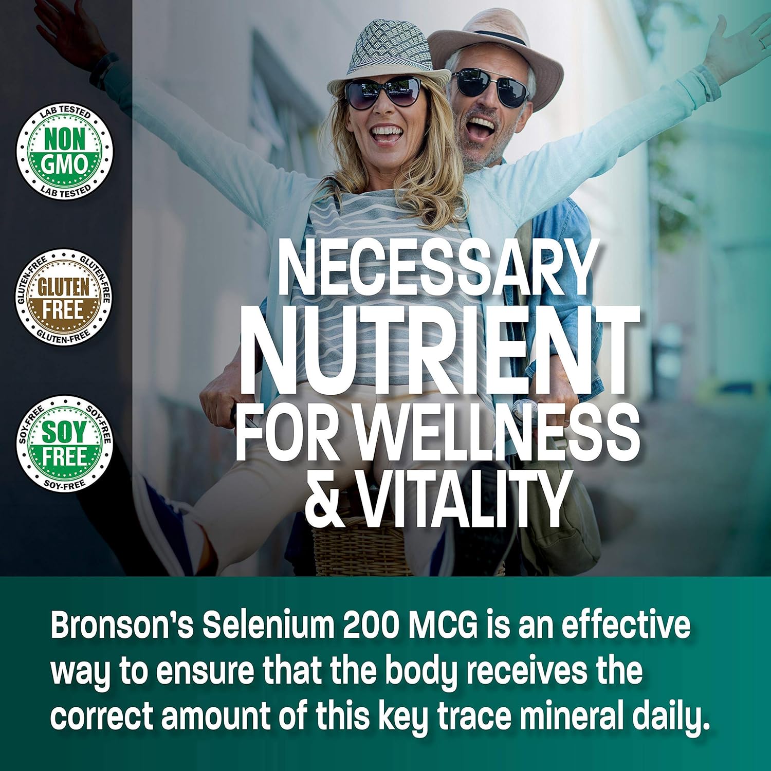 Bronson Probiotic with Prebiotic, Apple Polyphenols, Pineapple Extract, Selenium for Immune, Thyroid, Prostate & Heart Health - 50 Billion CFU