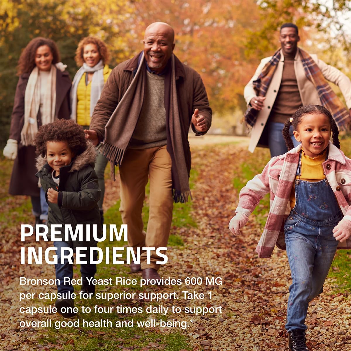 Bronson Red Yeast Rice Capsules 600 MG - Monascus Purpureus Herbal Supplement, Non-GMO - 60 Count