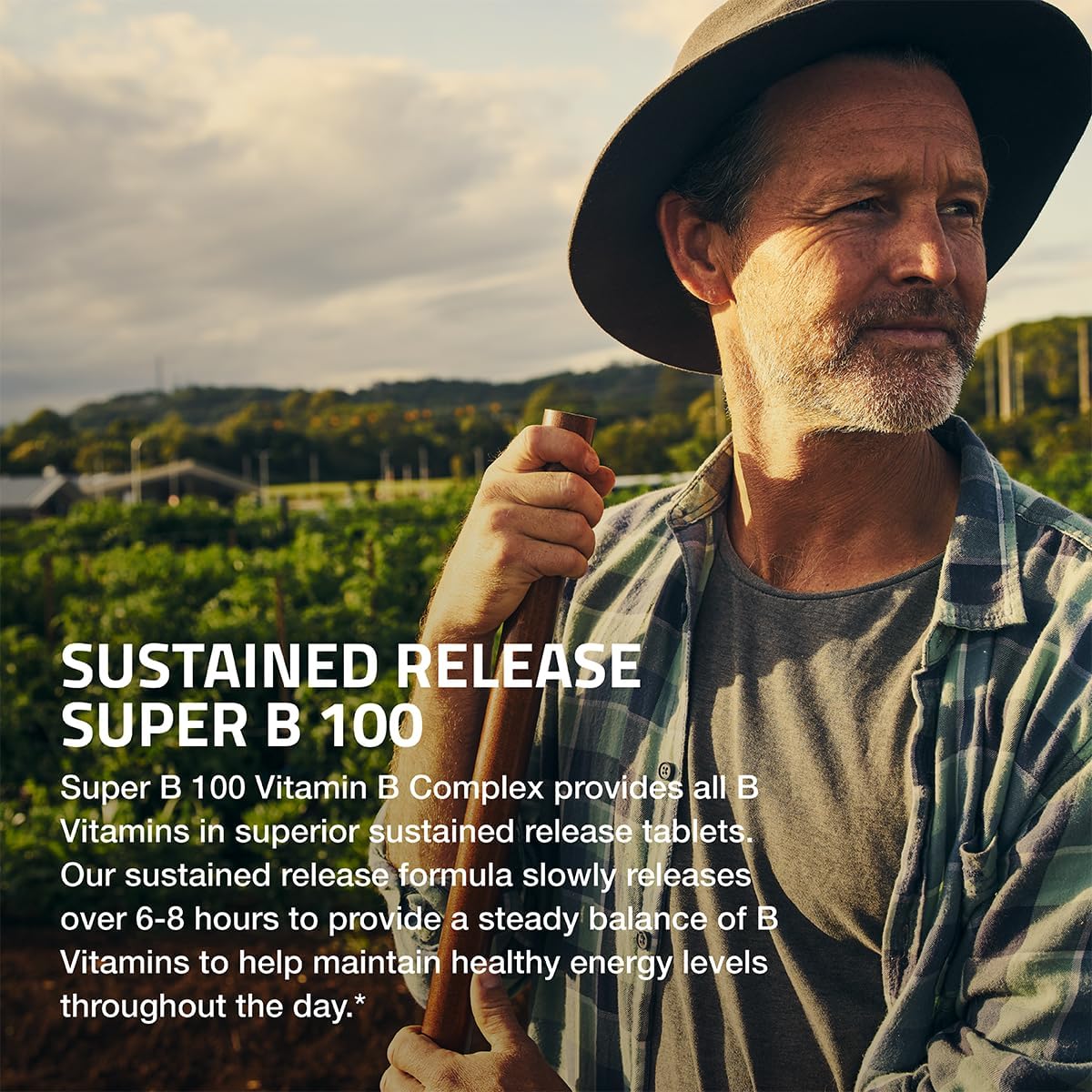 Bronson Vitamin B Complex 100 High Potency Sustained Release - 60 Tablets