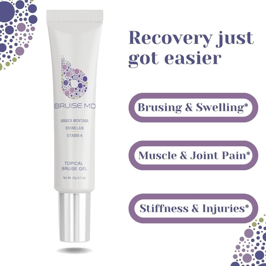 BruiseMD Supplement and Gel Combo for Bruise Relief and Swelling Reduction