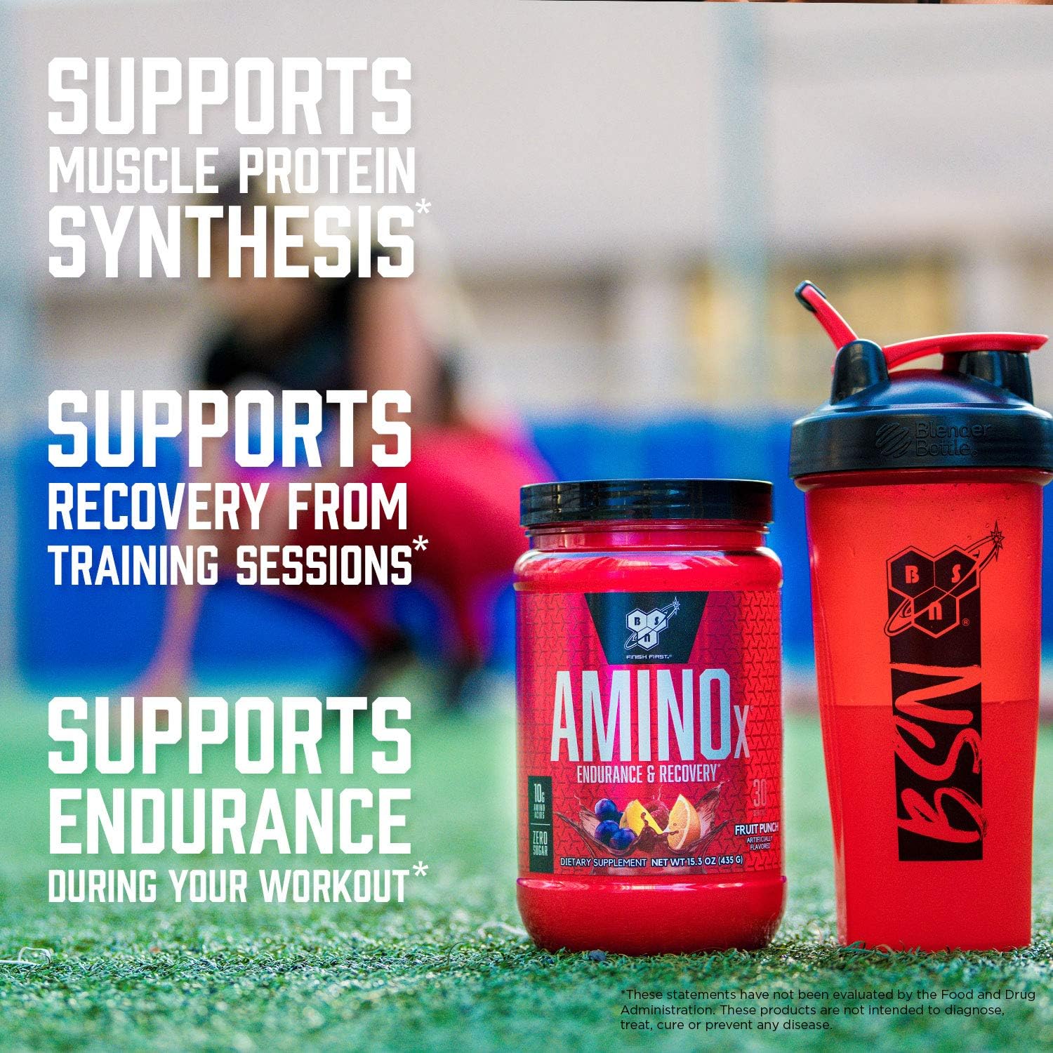 BSN Amino X Blue Raz Powder - Muscle Recovery & Endurance with BCAAs - Keto Friendly, Caffeine Free - 70 Servings