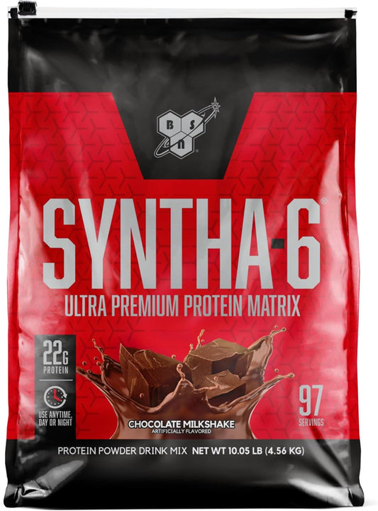 BSN SYNTHA-6 Chocolate Milkshake Whey Protein Powder with Micellar Casein - 97 Servings