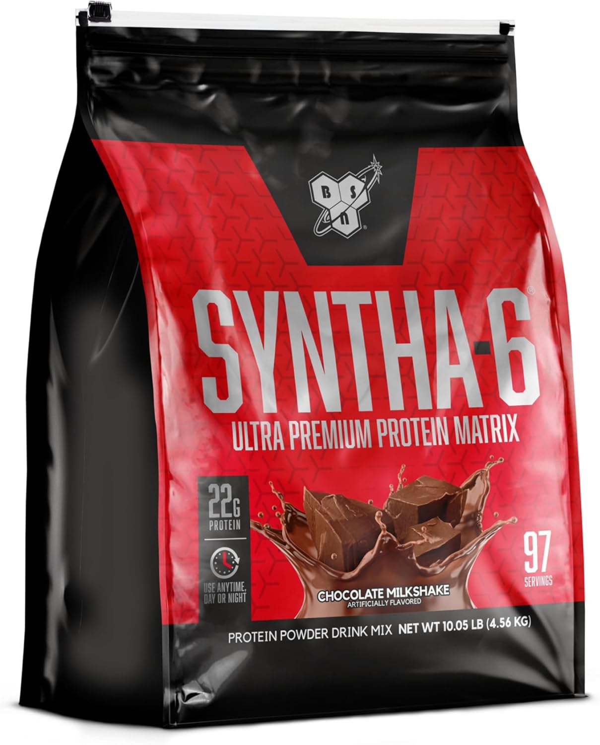 BSN SYNTHA-6 Chocolate Milkshake Whey Protein Powder with Micellar Casein - 97 Servings