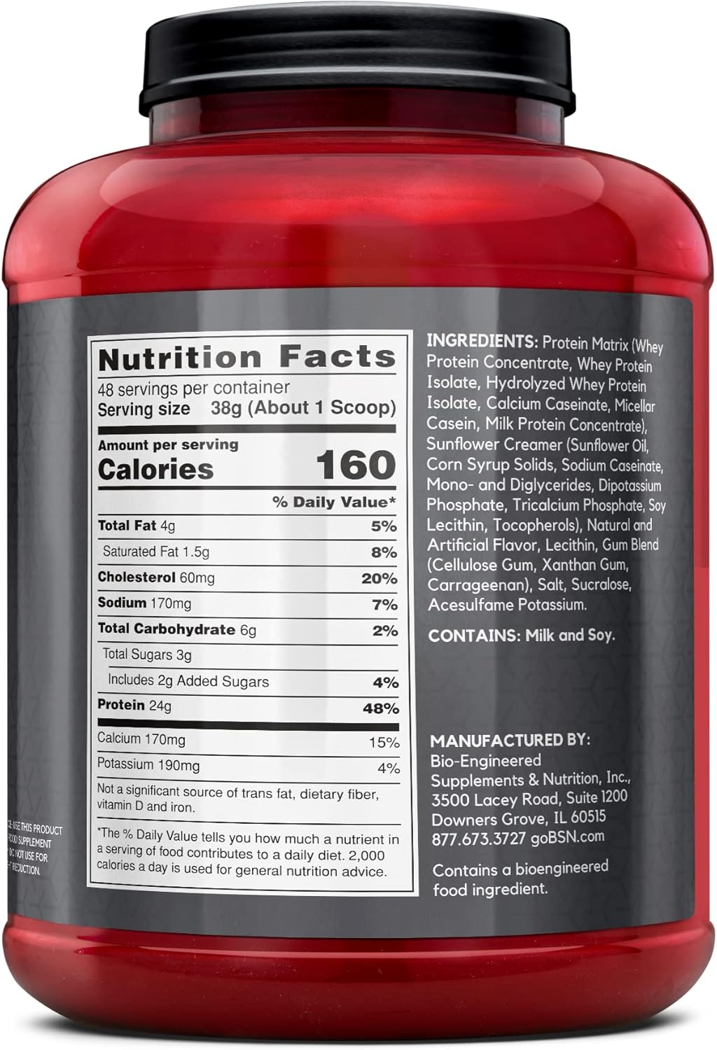 BSN SYNTHA-6 Edge Vanilla Protein Powder - 24g Protein with Hydrolyzed Whey, Micellar Casein, Milk Protein Isolate - Low Sugar, 48 Servings