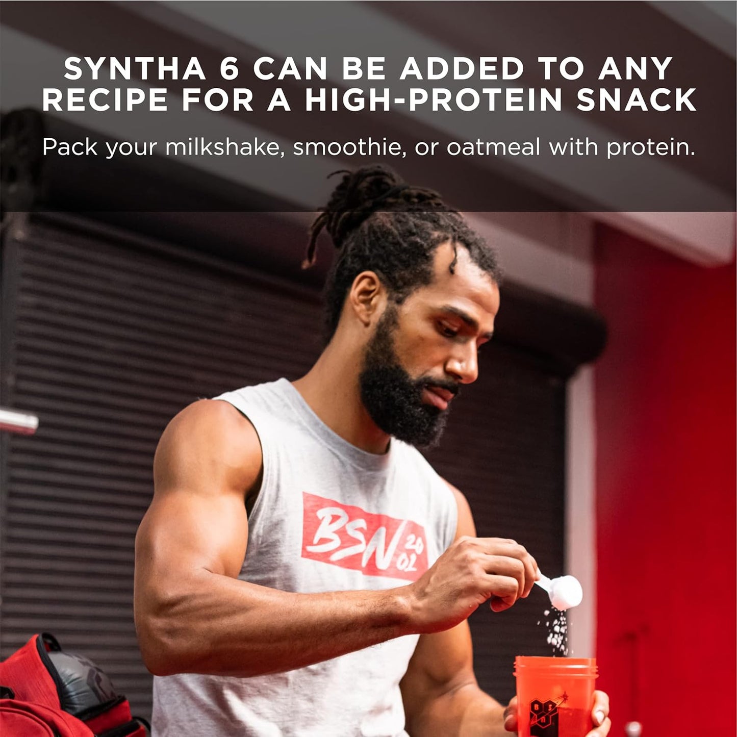 BSN SYNTHA-6 Whey Protein Powder - Strawberry Milkshake Flavor, 48 Servings