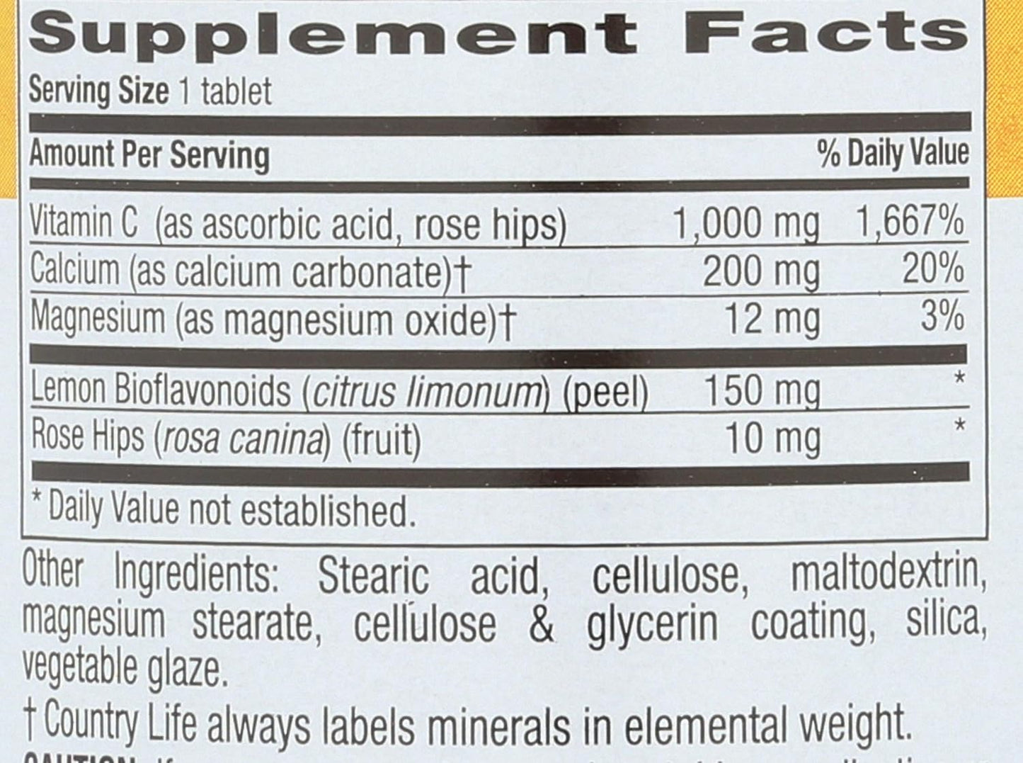 Buffered Vitamin C 1000mg with Bioflavonoids and Minerals - Immune Support, Vegan Capsules, Gluten-Free - 100 Tablets