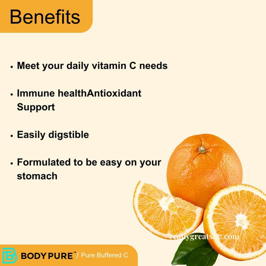 Buffered Vitamin C Dietary Supplement for Daily Immune and Antioxidant Support - 350 mg, 180 Capsules