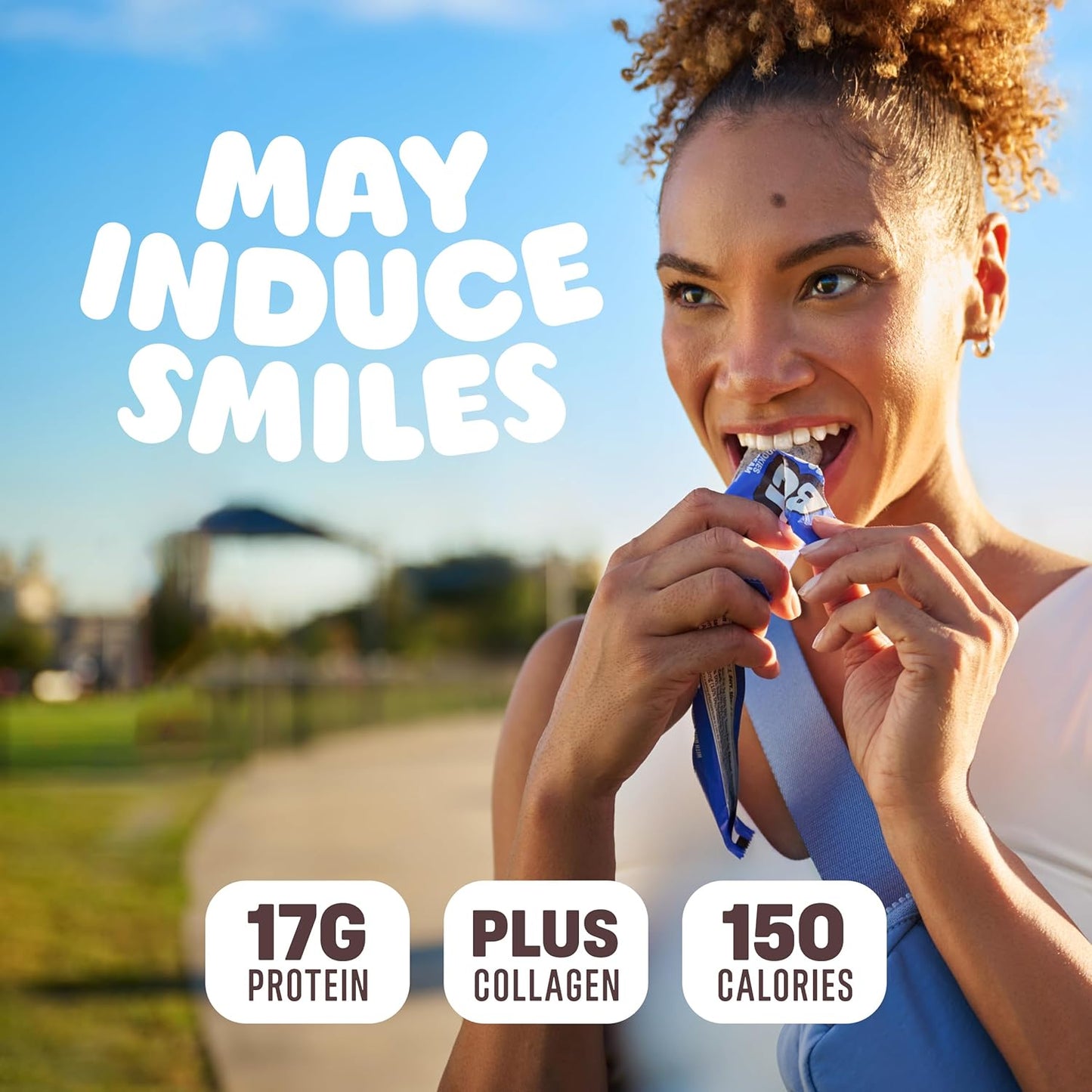 BUILT Puffs Protein Bars, Cookies 'N Cream Puff - 17g Protein, 140 Calories, On-The-Go Snacks - Pack of 12