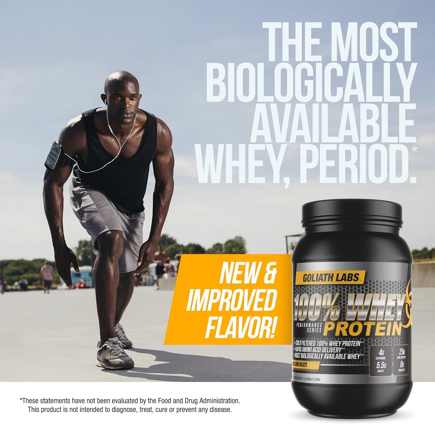 Bulk 100% Whey Protein Powder - 10 lb Chocolate Flavor by Goliath Labs