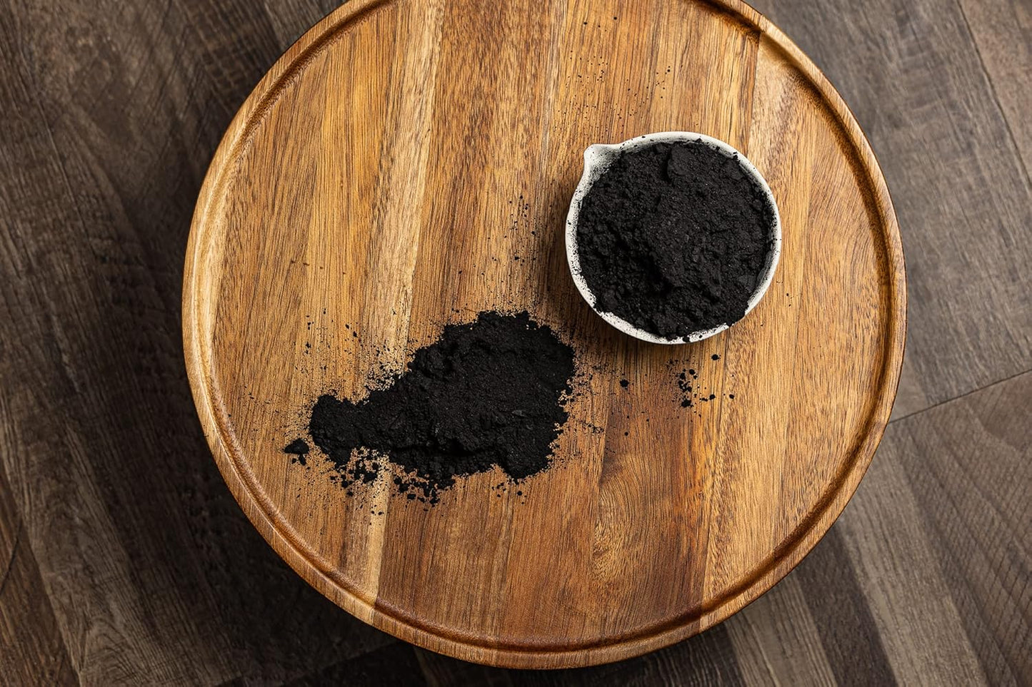 Bulk Belle Chemical Large Coconut Activated Charcoal Powder - Food Grade, Kosher, NSF Certified - Ideal for Teeth Whitening, Facial Scrubs, and Soap Making - Less-Mess Jar