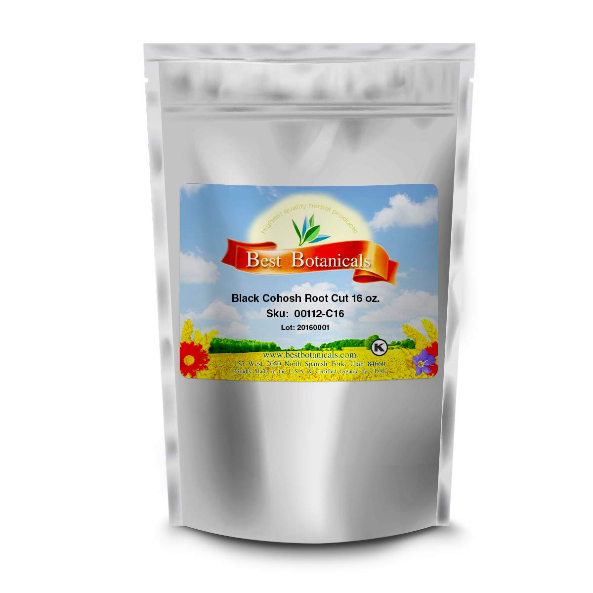 Bulk Black Cohosh Root Cut - Premium Quality 16 oz - Best Botanicals