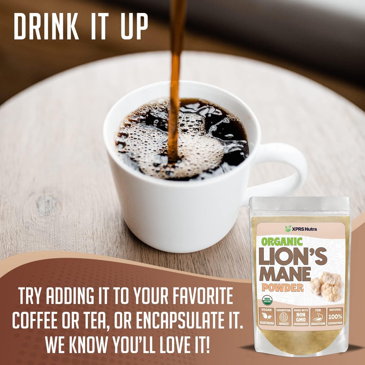 Bulk Bundle: XPRS Nutra Size 0 Capsules (1000 Count) & 8oz Lion's Mane Powder