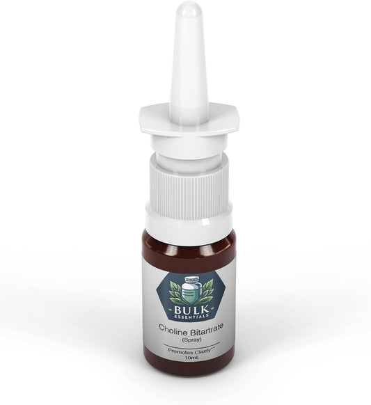 Bulk Choline Bitartrate Spray - 100 Sprays - Boost Clarity, Focus, Energy - Nootropic Formula