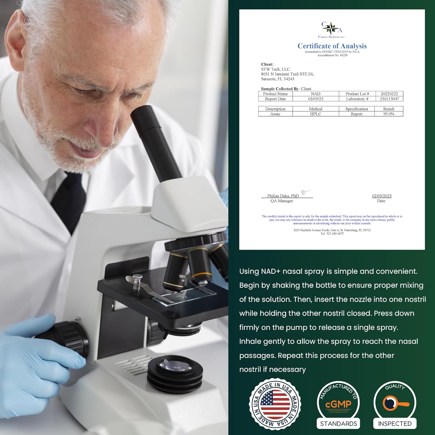 Bulk Essentials NAD+ Spray - 100 Sprays, 2.5mg Per Spray for Cellular Energy & Anti-Aging