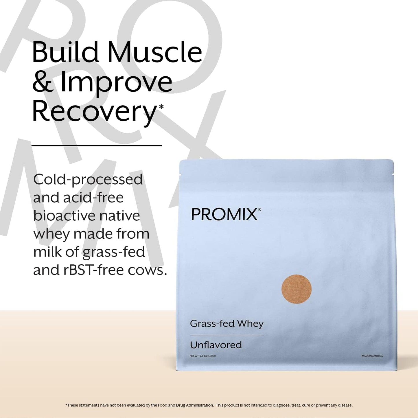 Bulk Grass-Fed Unflavored Whey Protein Powder - 5lb - 100% Natural - Post Workout Shakes & Smoothies - Gluten-Free & Keto-Friendly