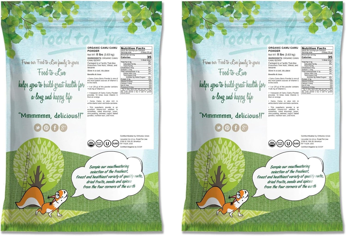 Bulk Organic Camu Camu Powder - 16 lbs - Non-GMO, Raw, Vegan Superfood