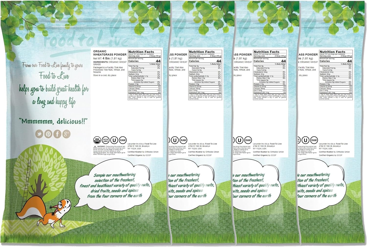 Bulk Organic Wheatgrass Powder - Non-GMO, Raw Vegan Superfood, Rich in Fiber and Minerals, 16 lbs - Ideal for Juicing, Chlorophyll-Rich