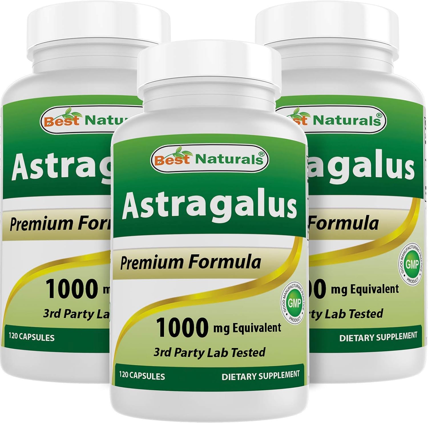 Bulk Pack of 360 Best Naturals Astragalus 1000mg Capsules