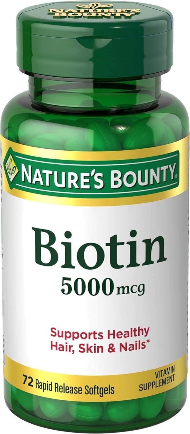 Bulk Pack of 360 Nature's Bounty Biotin 5000 mcg Liquid Softgels