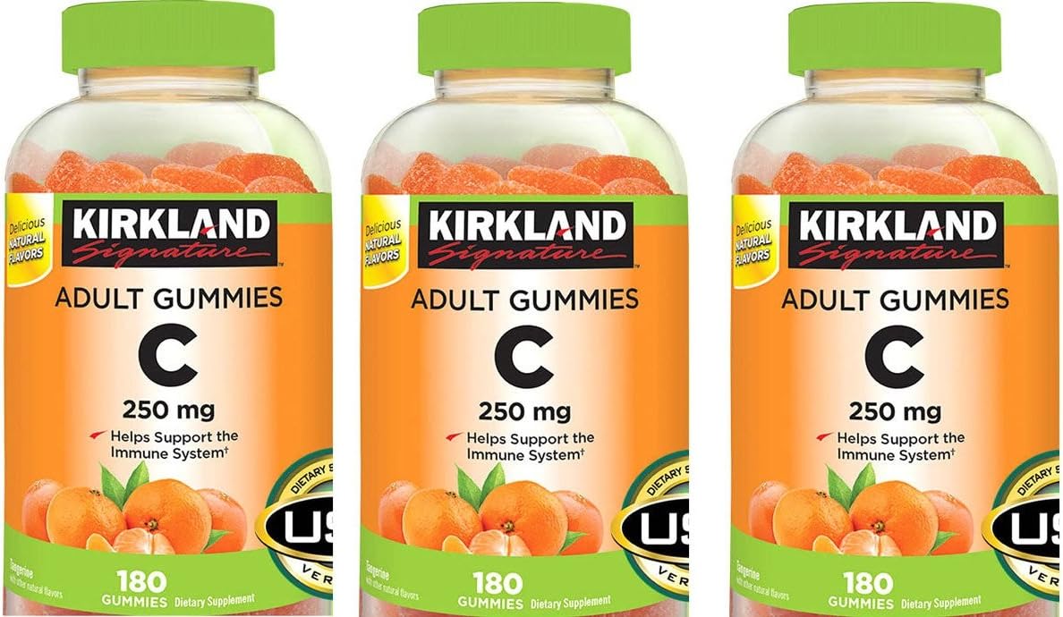 Bulk Pack of 540 Kirkland Signature Vitamin C Adult Gummies 250mg