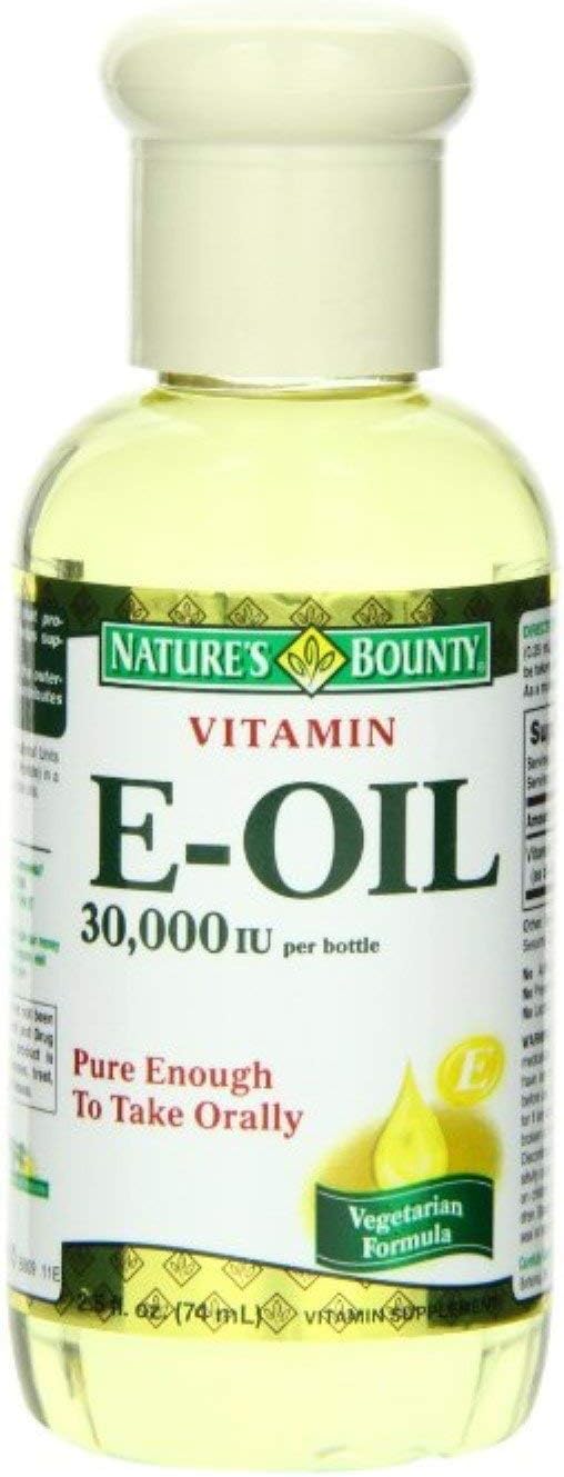 Bulk Pack of 6 Nature's Bounty Vitamin E Oil 2.50 oz for Skincare