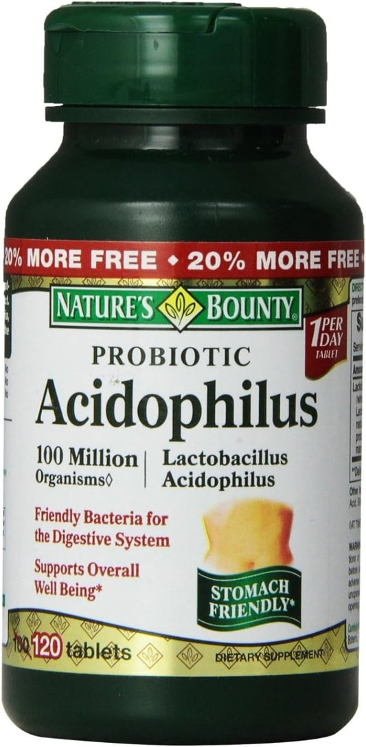 Bulk Pack of 600 Nature's Bounty Probiotic Acidophilus Tablets