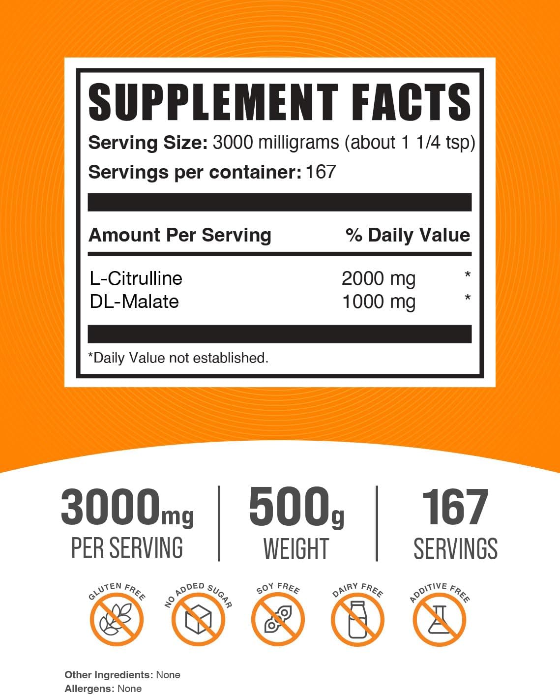 BulkSupplements Creatine and Citrulline Malate 500g Bundle Pack for Performance Boost