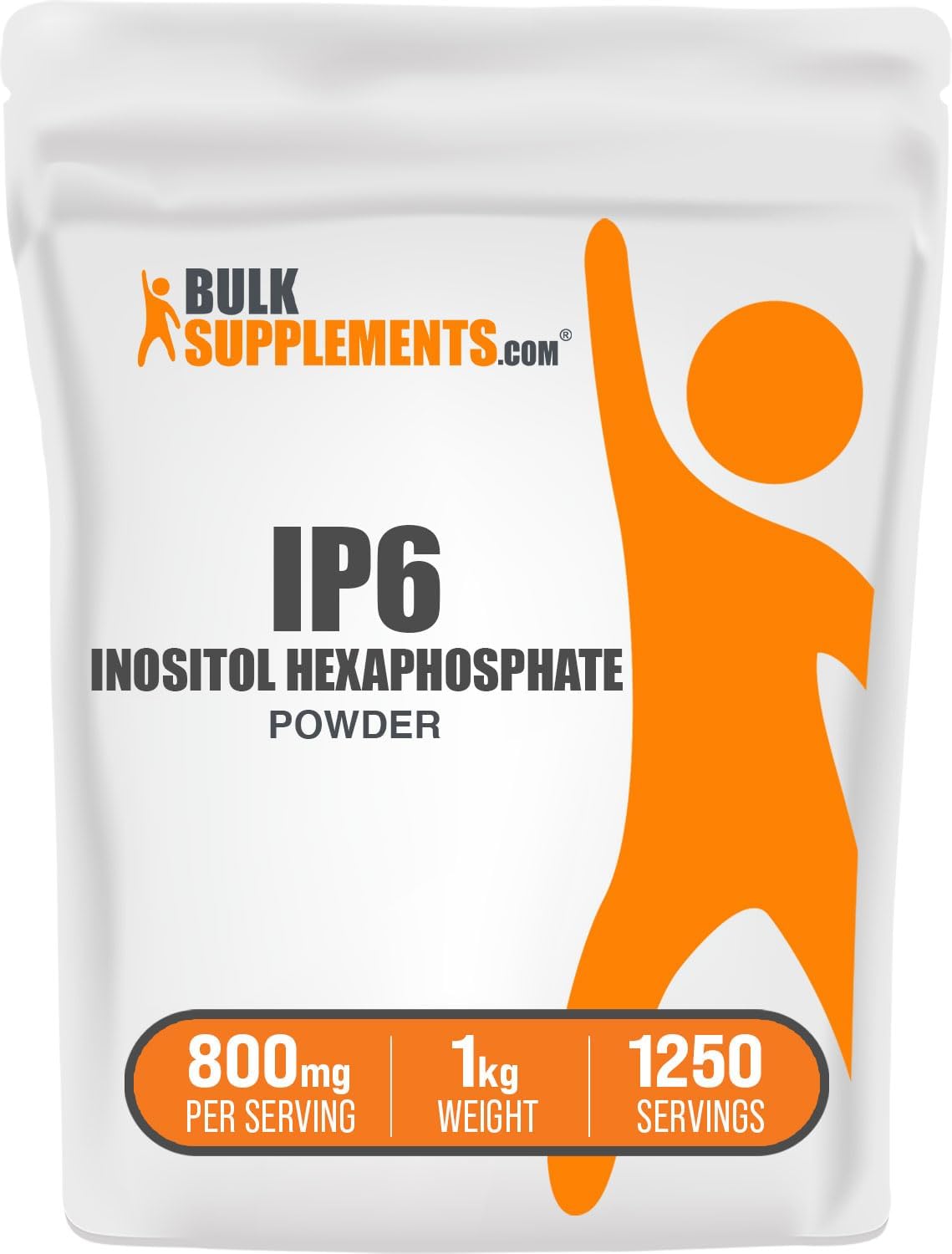 BulkSupplements IP6 Inositol Hexaphosphate Powder - Immune Support Supplement, Gluten-Free, 800mg per Serving, 1kg Pack