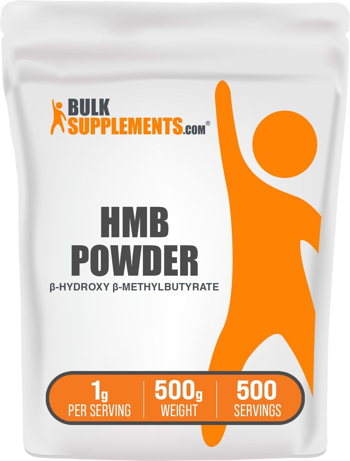BulkSupplements.com Calcium HMB Powder - 1000mg per Serving, Gluten Free - 500g (1.1 lbs) Pack - Beta-Hydroxy Beta-Methylbutyrate Supplement