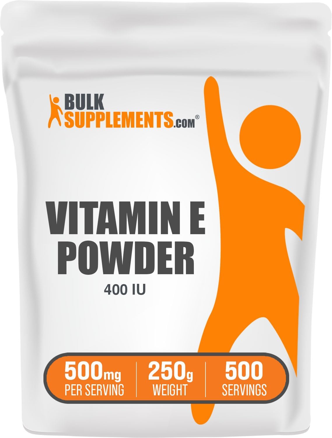 BulkSupplements.com D-Alpha Tocopherol Vitamin E Powder - 500mg per Serving, Gluten Free, 250g (8.8 oz) - Vitamin E Supplements