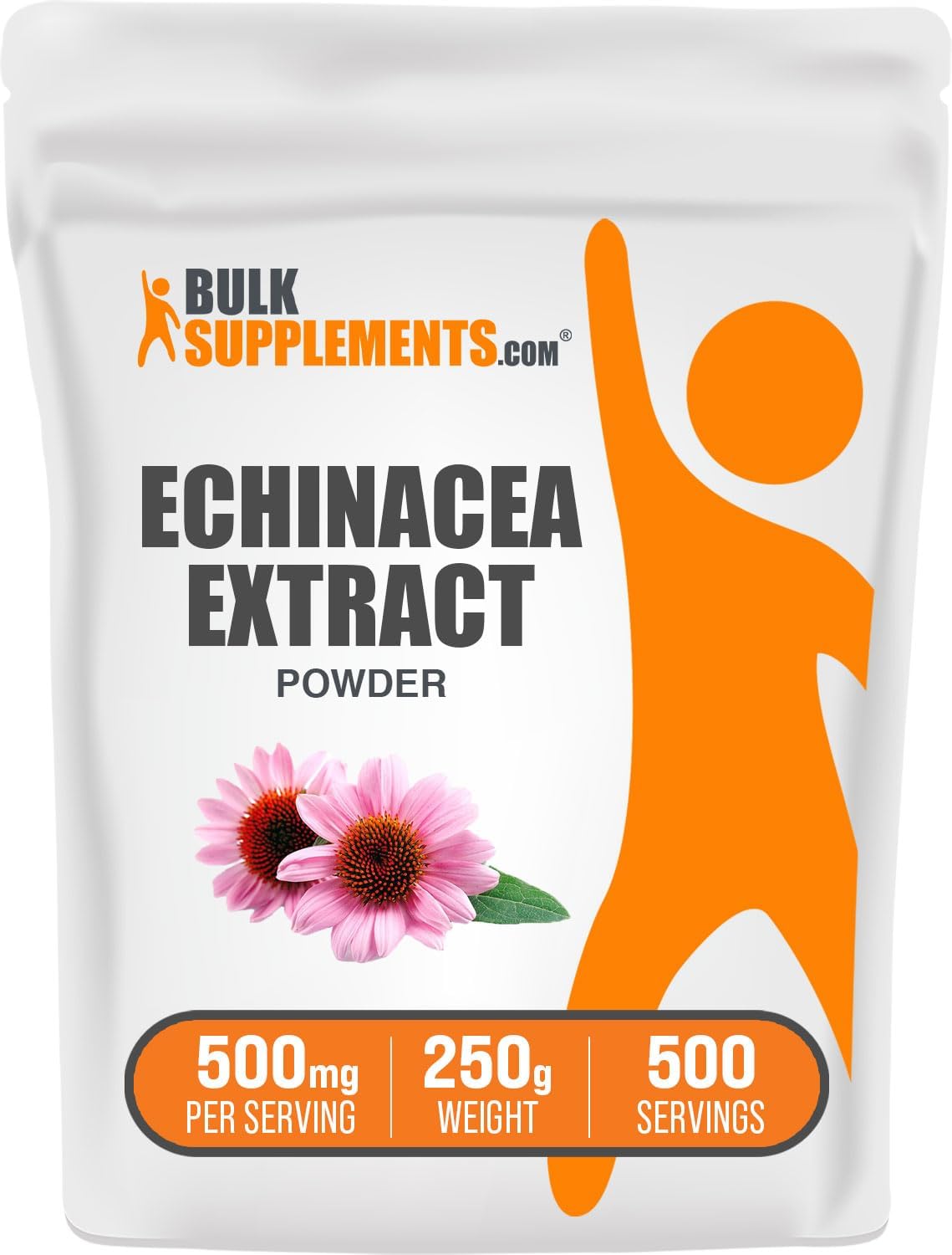 BulkSupplements.com Echinacea Extract Powder - Herbal Immune Support Supplement, Vegan & Gluten Free - 250g (8.8 oz) - 500mg per Serving