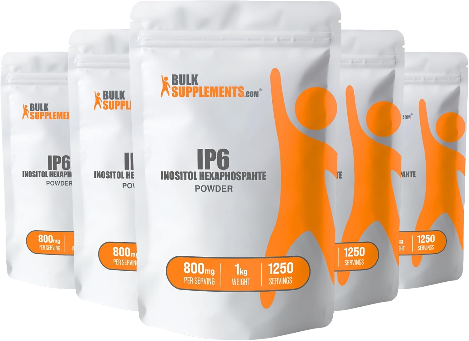 BulkSupplements.com IP6 Powder - Inositol Hexaphosphate Immune Support Supplement, Gluten Free, 800mg per Serving, 5kg (11 lbs) Pack of 5