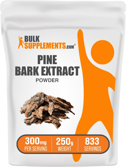 BulkSupplements.com Pine Bark Extract Powder - 250g (8.8 oz) - Antioxidant Support Supplement