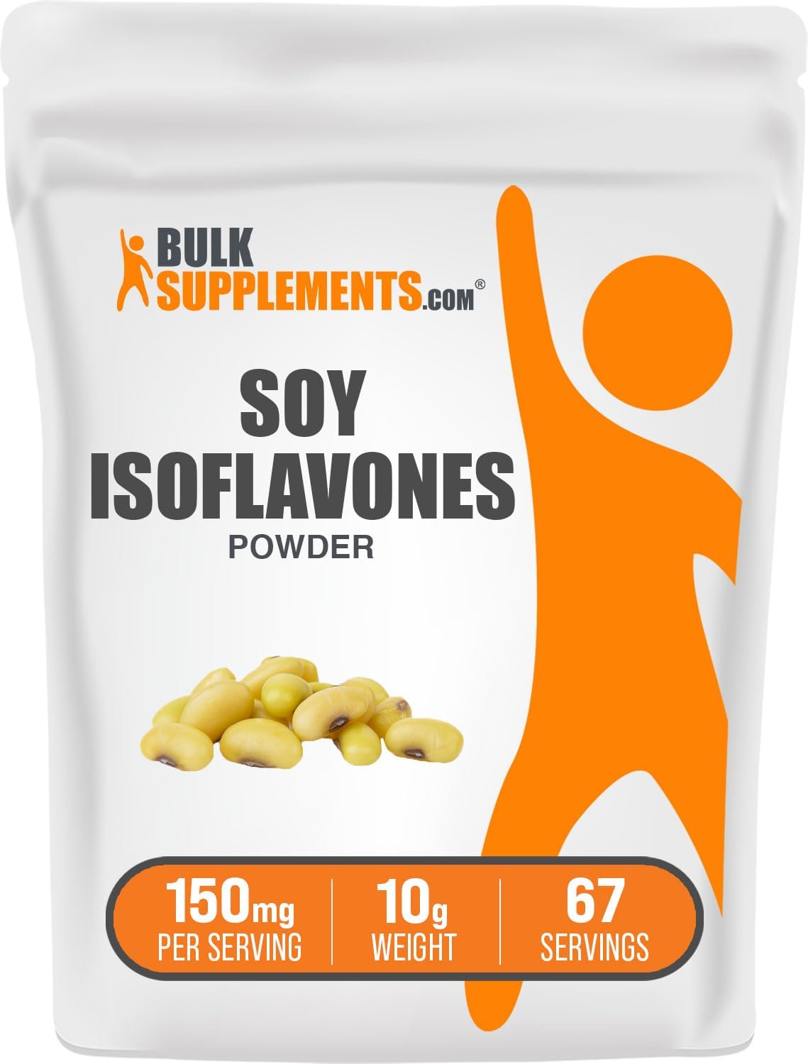 BulkSupplements.com Soy Isoflavones Powder - 150mg for Women's Bone Support, Pure & Gluten Free - 10g (0.35 oz)
