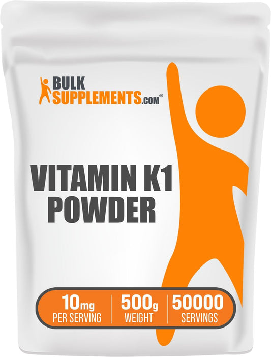 BulkSupplements.com Vitamin K1 Powder for Dogs - VIT K Supplement - Dry Vitamin K Powder (500g)