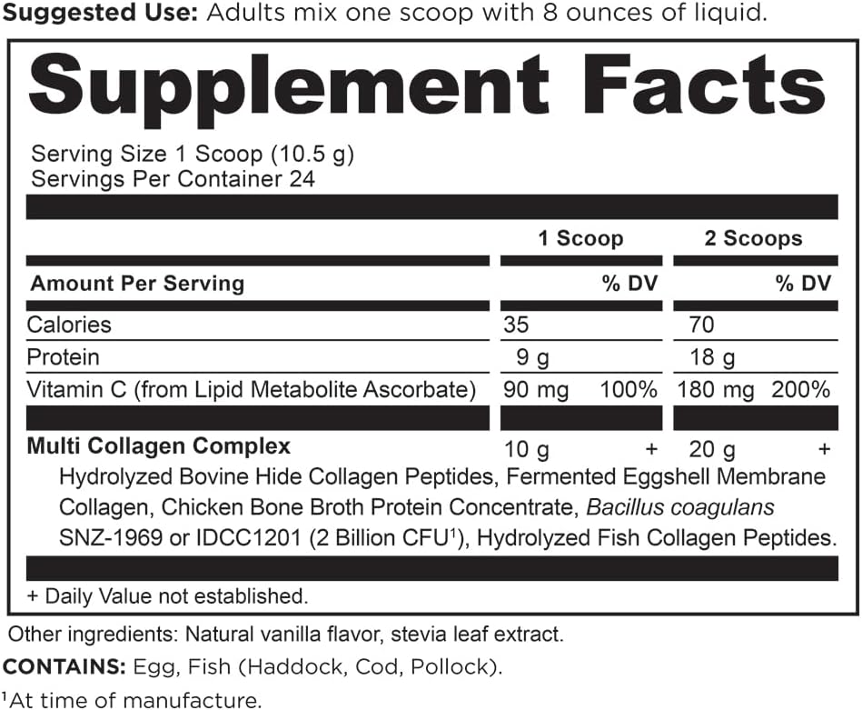 Bundle: Ancient Nutrition Vanilla Collagen & Bone Broth Protein Powders - 44 Servings