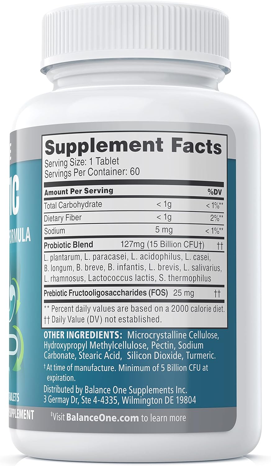 Bundle: Balance ONE Probiotic & CandAssist - 15 Billion Time-Release Probiotic with Caprylic Acid & Berberine for Natural Cleanse